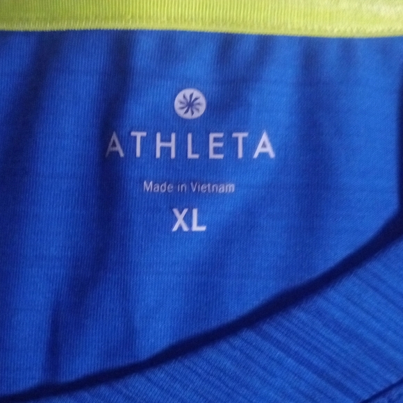 Athleta Royal Blue Reflective Racer back Run On Tank Size XL - Picture 6 of 7